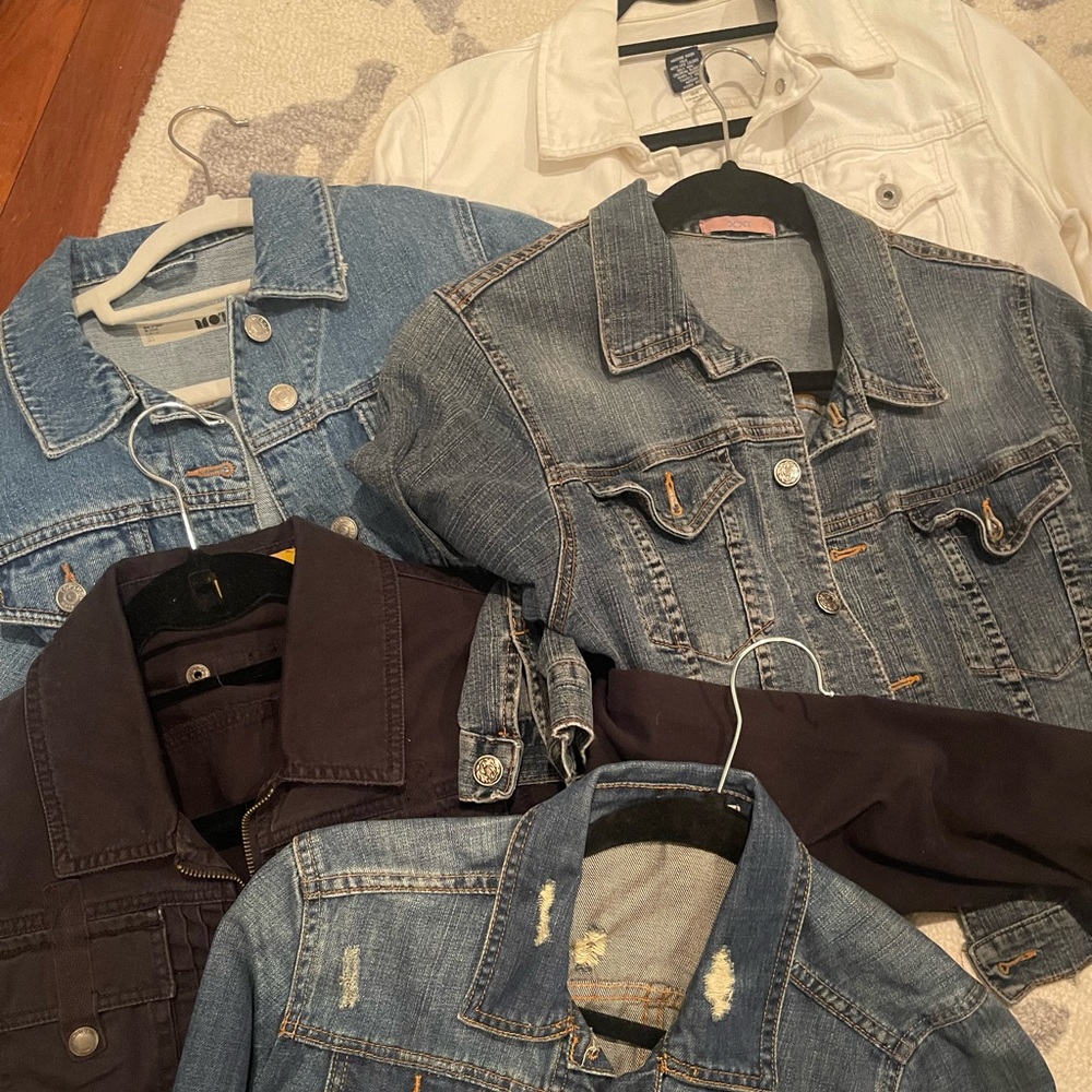 Denim Jackets

$25 for all five.
All in excellent condition